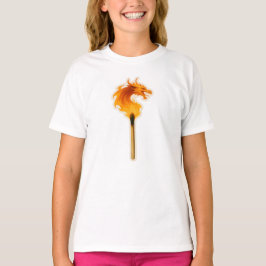 Fire Dragon Matchstick Tシャツ