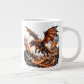 Fire Dragon Mug | Flaming Dragon Accent Coffee Mug ジャンボコーヒーマグカップ (右)