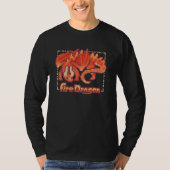 Fire dragon, pixel art tシャツ (正面)