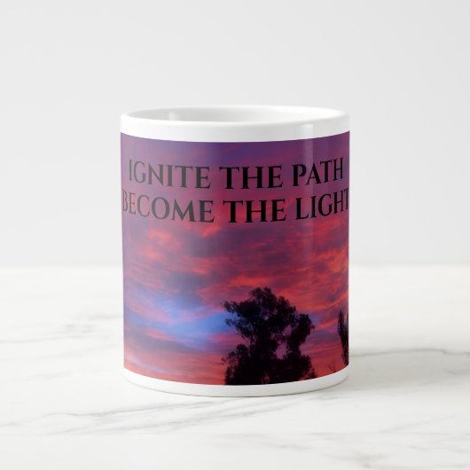 Fire Element Mug - Ignite the Path ジャンボコーヒーマグカップ (正面)