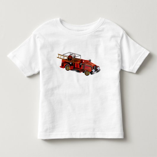 Fire Engine 「自分の名前を追加」 トドラーTシャツ (正面)