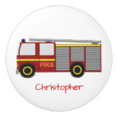 Fire Engine Design Personalised セラミックノブ (正面)