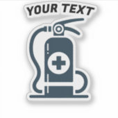 Fire Extinguisher Vinyl  シール (正面)