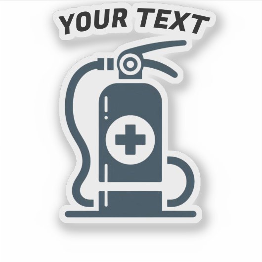 Fire Extinguisher Vinyl  シール (正面)