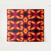 Fire Feather Dream Catcher Red 7 Tapestry タペストリー (正面(横))
