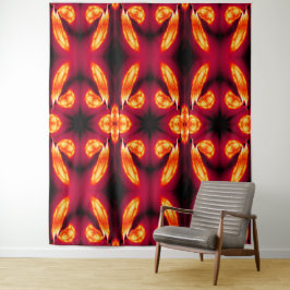 Fire Feather Dream Catcher Red 7 Tapestry タペストリー