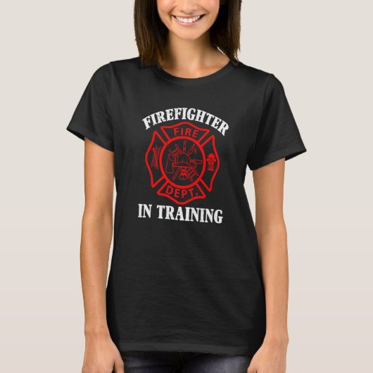 Fire Fighting Firefighter In Training Future Firef Tシャツ (正面)