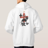 Fire Fist Pirate Hoodie – Flame Anime Streetwear🔥 パーカ (裏面)