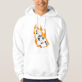 Fire Fist Pirate Hoodie – Flame Anime Streetwear🔥 パーカ (正面)