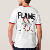 Fire Fist Pirate T-Shirt – Flame Anime Streetwear Tシャツ (裏面)