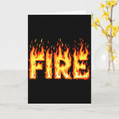 Fire Flame Shirt Adult Kids Men Women Fire And Ice カード (黄色い花)