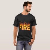 Fire Flame Shirt Adult Kids Men Women Fire And Ice Tシャツ (正面フル)