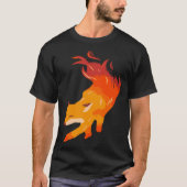 Fire fox artist and fox fan tシャツ (正面)