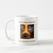 Fire from Heaven on Mount Carmel – Prophet Elijah コーヒーマグカップ (左)