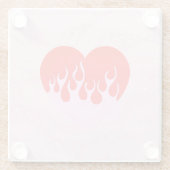 Fire Heart ガラスコースター (裏面)