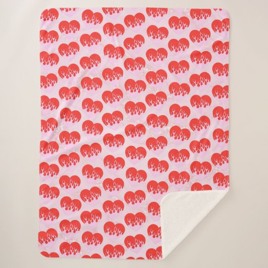 Fire Heart シェルパブランケット (正面)