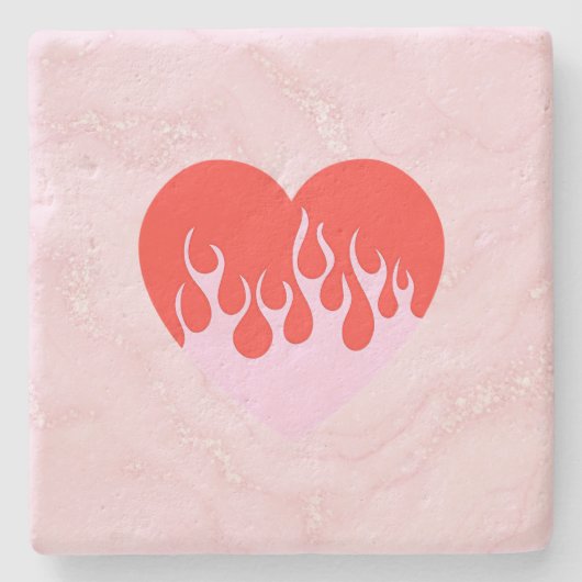Fire Heart ストーンコースター (正面)