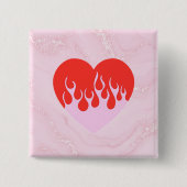 Fire Heart 缶バッジ (正面)