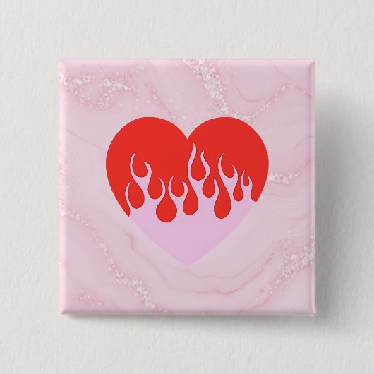 Fire Heart 缶バッジ (正面)