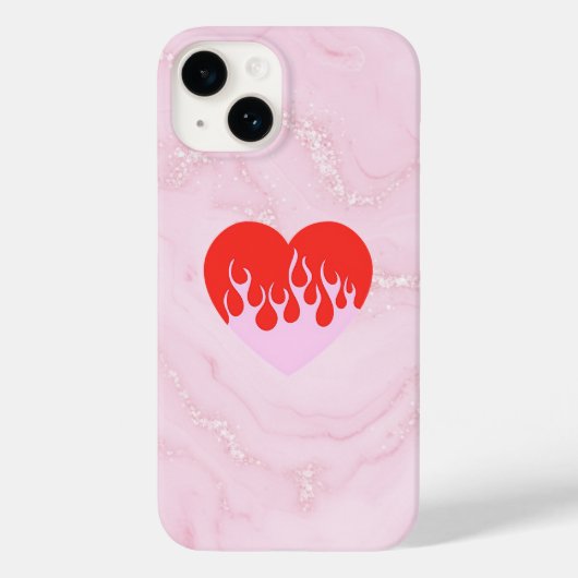 Fire Heart Case-Mate iPhoneケース (裏面)