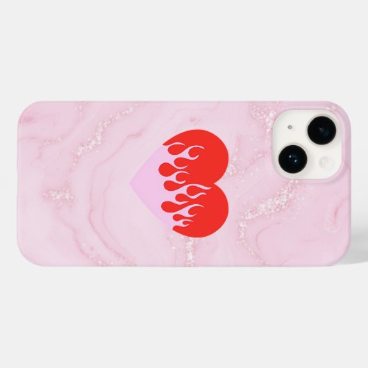 Fire Heart Case-Mate iPhoneケース (裏面 (横))