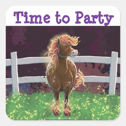 Fire Horse スクエアシール (正面)