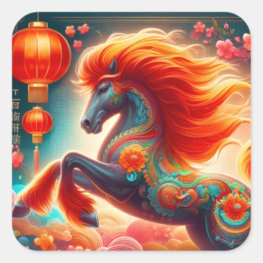 Fire Horse スクエアシール (正面)