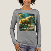 FIRE HORSE - 中国の干支 - トライブレンドTシャツ (正面)