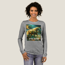 FIRE HORSE - 中国の干支 - トライブレンドTシャツ
