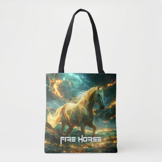 FIRE HORSE - 中国の干支 - トートバッグ (正面)
