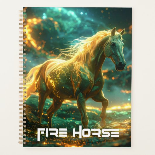FIRE HORSE - 中国の干支 - プランナー手帳 (正面)