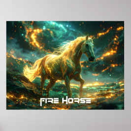 FIRE HORSE - 中国の干支 - ポスター