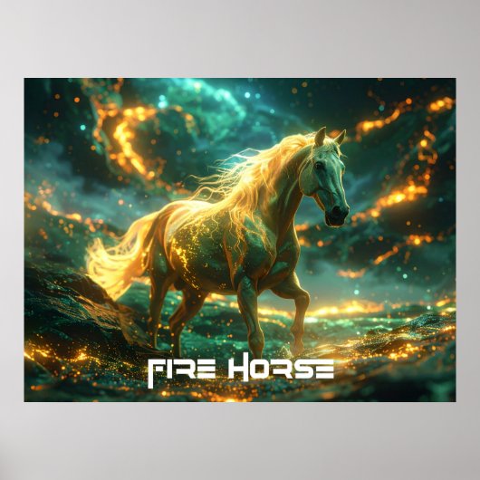 FIRE HORSE - 中国の干支 - ポスター (正面)