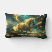 FIRE HORSE - 中国の干支 - ランバークッション (裏面)