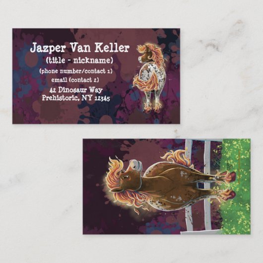 Fire Horse 名刺 (正面/裏面)