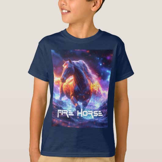FIRE HORSE - 干支 2026 Tシャツ (正面)