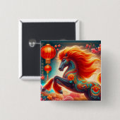 Fire Horse 缶バッジ (正面&裏面)
