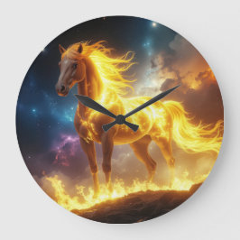 FIRE HORSE - 2026 - 中国の干支 ラージ壁時計