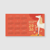 Fire Horse 2026 Chinese New Year Magnetic Calendar (正面)
