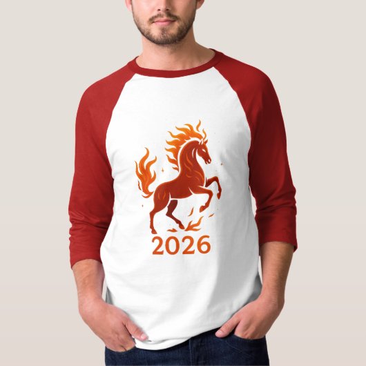 Fire horse 2026 tシャツ (正面)