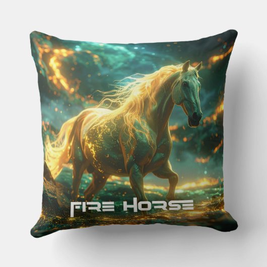 FIRE HORSE - CHINESE ZODIAC - クッション (裏面)