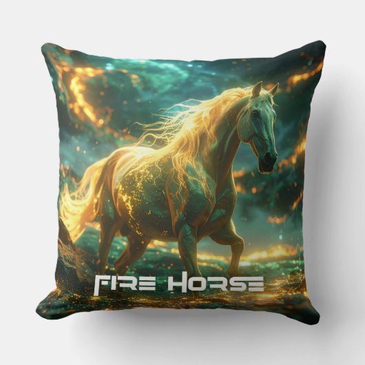 FIRE HORSE - CHINESE ZODIAC -  クッション (正面)