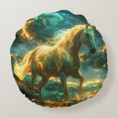 FIRE HORSE - CHINESE ZODIAC -  ラウンドクッション (裏面)