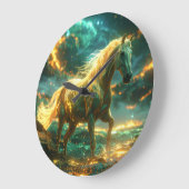 FIRE HORSE - CHINESE ZODIAC -  ラージ壁時計 (傾斜)