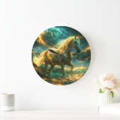 FIRE HORSE - CHINESE ZODIAC -  ラージ壁時計 (ホーム)