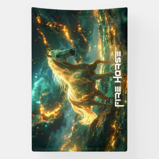 FIRE HORSE - CHINESE ZODIAC -  横断幕 (縦)