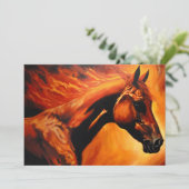 fire horse, horse, animals, flame, fire 招待状 (スタンド正面)