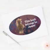 Fire Horse Lable 楕円形シール (封筒)