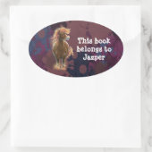 Fire Horse Lable 楕円形シール (バッグ)