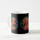 Fire Horse Mug コーヒーマグカップ (正面左)